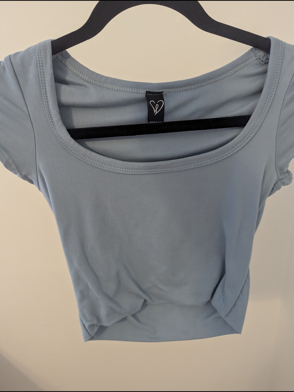 Windsor Light Blue Scoop Neck Short Sleeve Top
